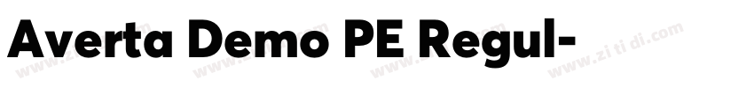 Averta Demo PE Regul字体转换